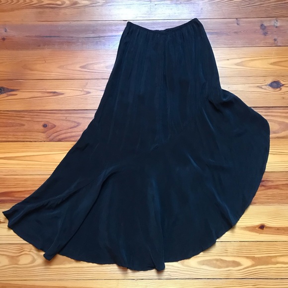 EcoSkin Black Asymmetrical Skirt, EUC, S - Picture 11 of 13